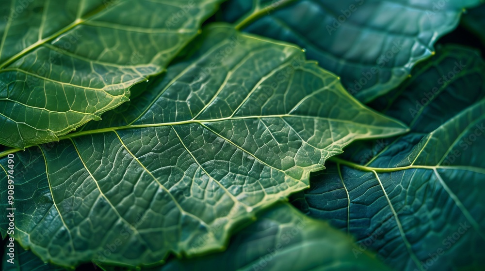 A detailed green leaf is captured with intricate vein patterns, highlighting the natural beauty, texture, and complexity of plant life through this macro photograph. A detailed green leaf is captured with intricate vein patterns, highlighting the natural beauty, texture, and complexity of plant life through this macro photograph.
