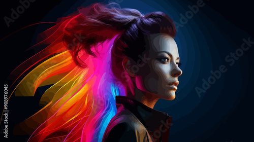 Colorful product spec sheet design realistic detailed portrait