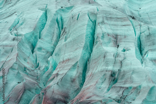 Wallpaper Mural Surface texture of the Austerdalsbreen Glacier a day of July 2024, in western Norway. Torontodigital.ca