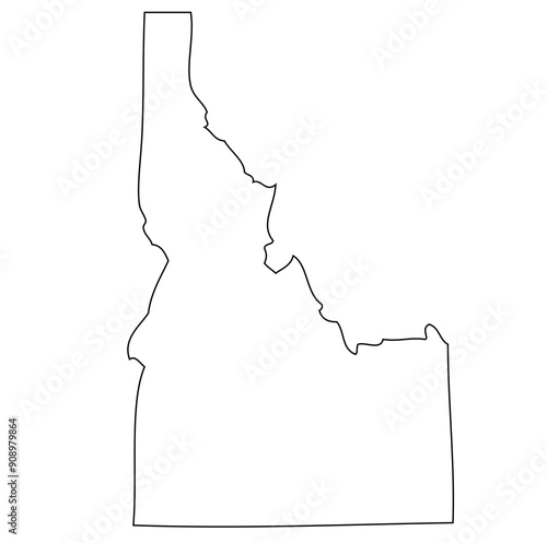 Outline of the map of the U.S. state of Idaho