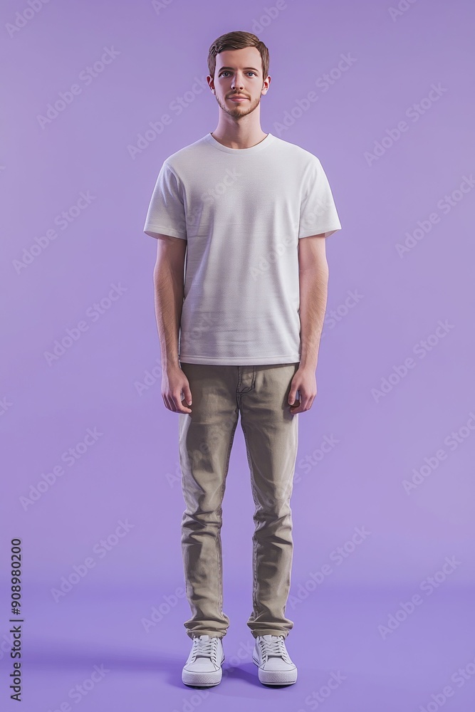 Full-Body Portrait of a Young Man in Casual Wear 3 Full-Body Portrait of a Young Man in Casual Wear 3