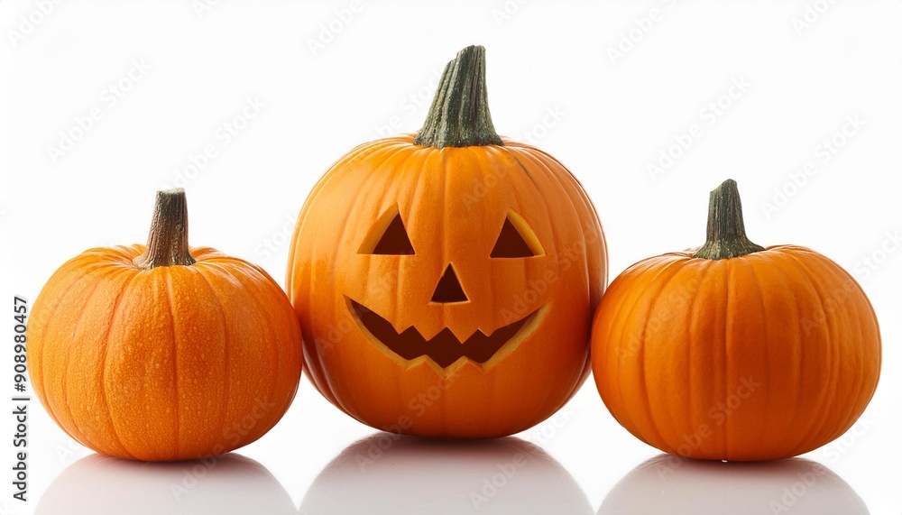 Obraz premium ハロウィンのカボチャのお化け。ジャックオランタン。（Halloween pumpkins ghost. jack o lantern.） 