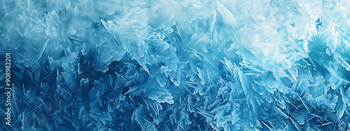 Wallpaper Mural Abstract Winter Frost Background  Icy blue hues evoke serenity perfect for cold season designs
 Torontodigital.ca