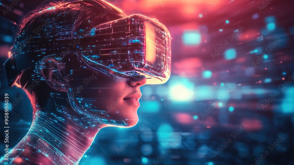 Future lifestyle with advanced technology and high competency work tools, generative AI Future lifestyle with advanced technology and high competency work tools, generative AI