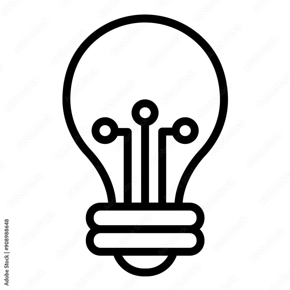 Vector Design Smart Bulb Icon Style