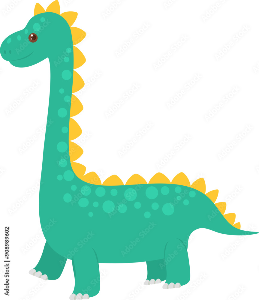 Cute dinosaur design stock vector. Cute Dinosaur Illustration. Cute dinosaur design stock vector. Cute Dinosaur Illustration.