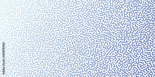 Abstract Reaction-diffusion Turing pattern natural texture blue gradient color scheme. Linear design with biological shapes. Organic lines Memphis. abstract truing organic wallpaper design, vector.	
