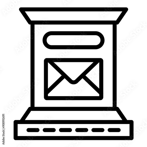 Vector Design Letterbox Icon Style