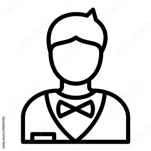 Vector Design Groom Icon Style