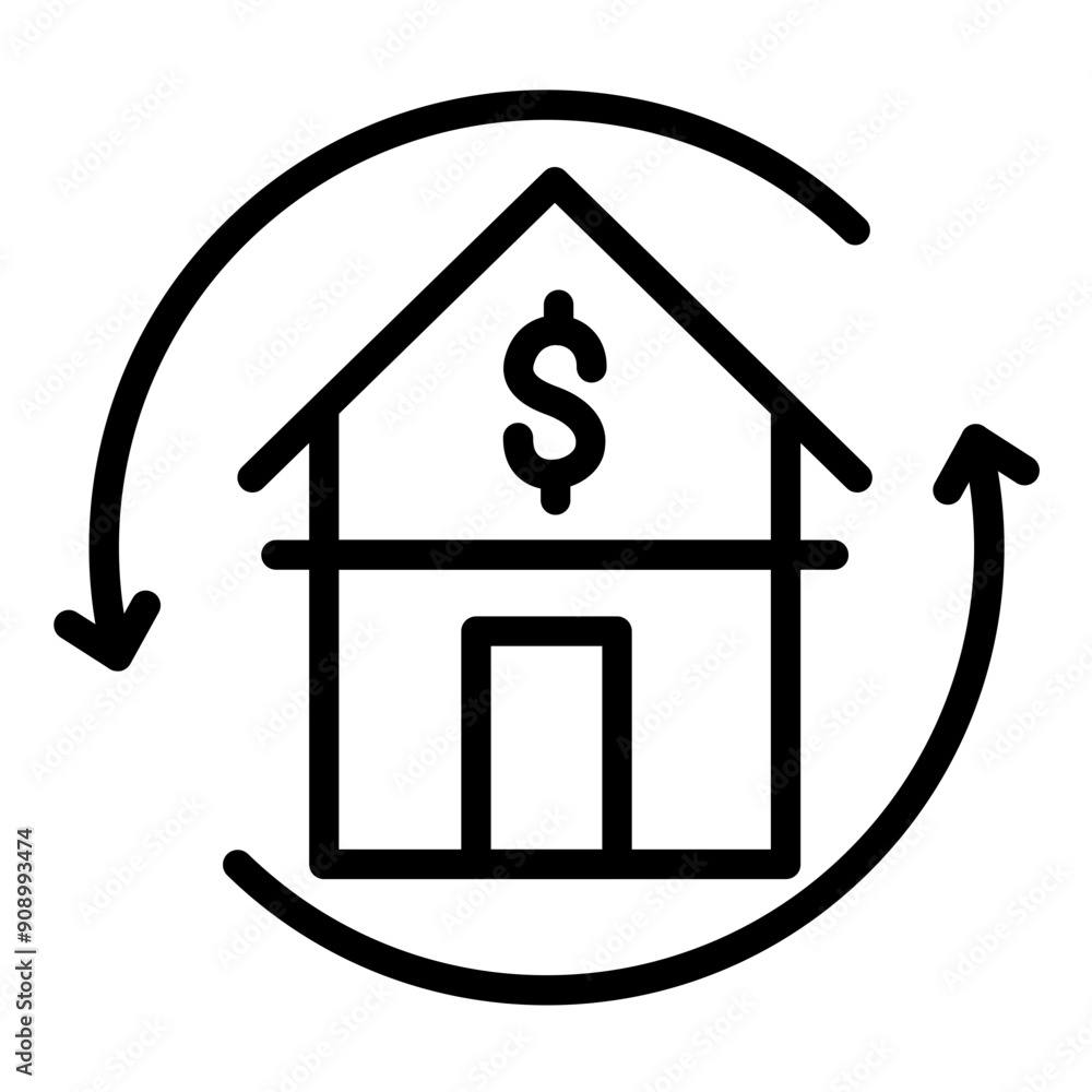 Vector Design Refinance Icon Style Vector Design Refinance Icon Style