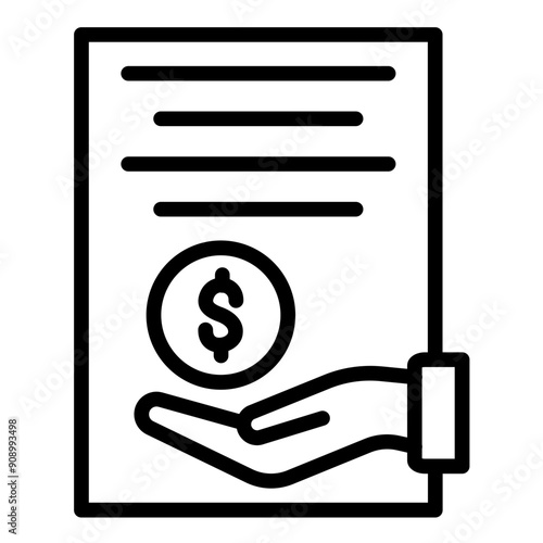 Vector Design Loan Icon Style
