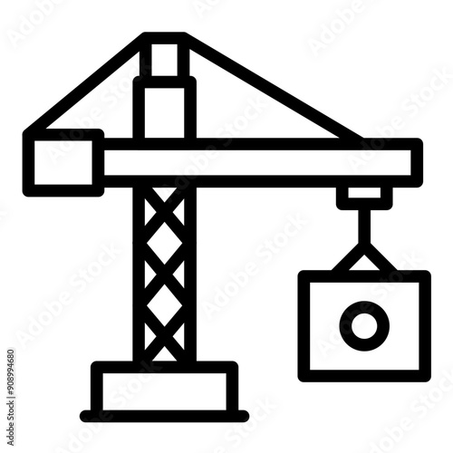 Vector Design Crane Icon Style