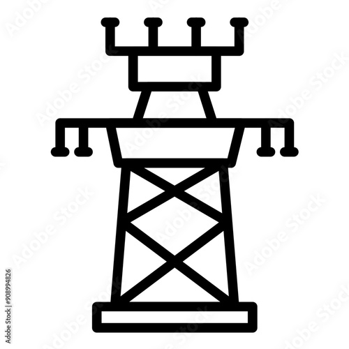 Vector Design Pylon Icon Style