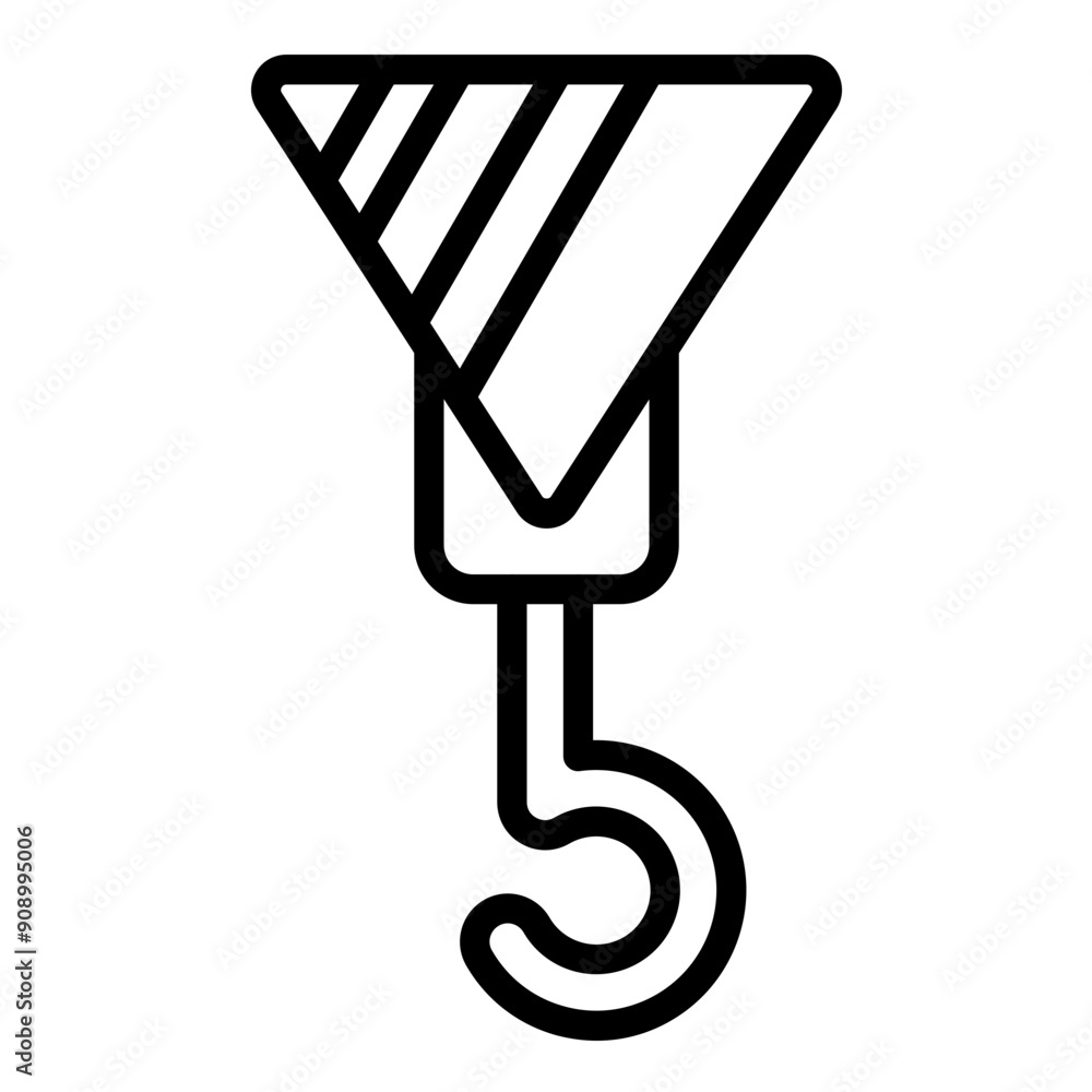 Vector Design Crane Hook Icon Style Vector Design Crane Hook Icon Style