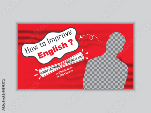 How to Improve English YouTube Thumbnail Banner or Video Banner Design.