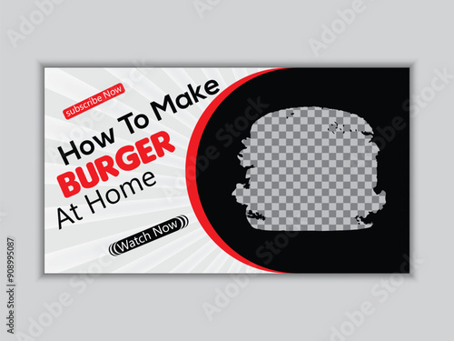 Food Related YouTube Thumbnail or Video Banner Design.