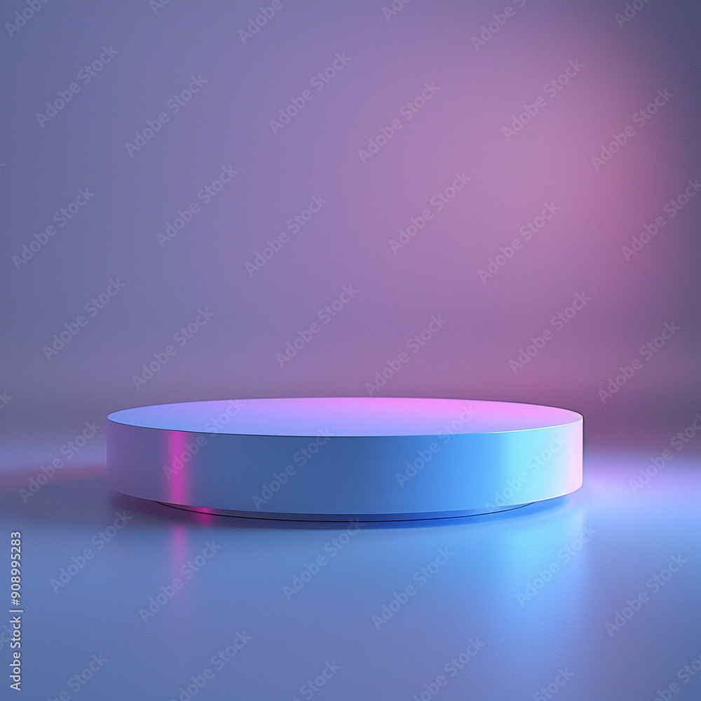 interior of a modern house with close up product display podium interior of a modern house with close up product display podium