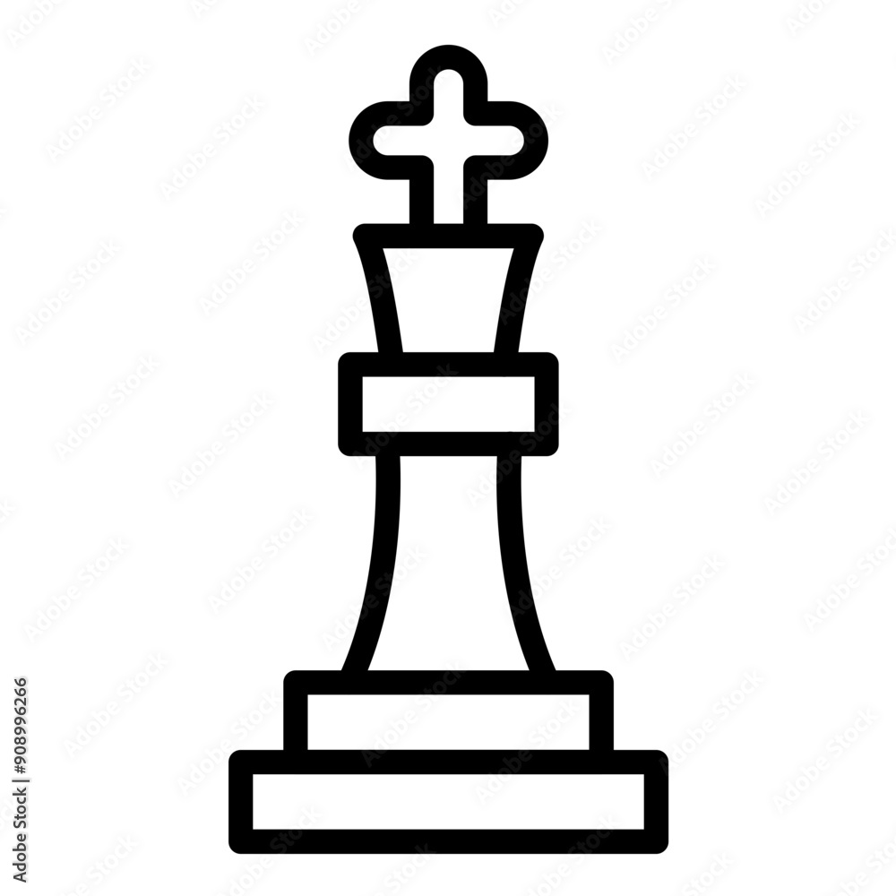 Vector Design Chess Piece Icon Style Vector Design Chess Piece Icon Style