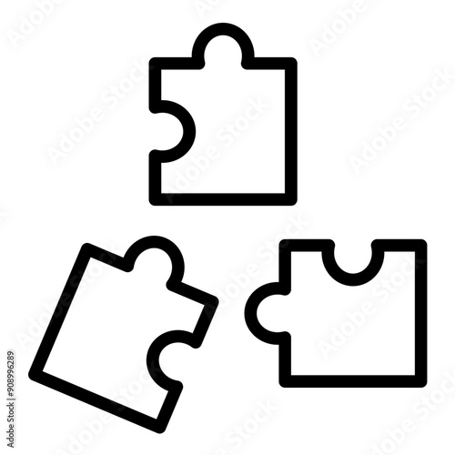 Vector Design Puzzle Icon Style