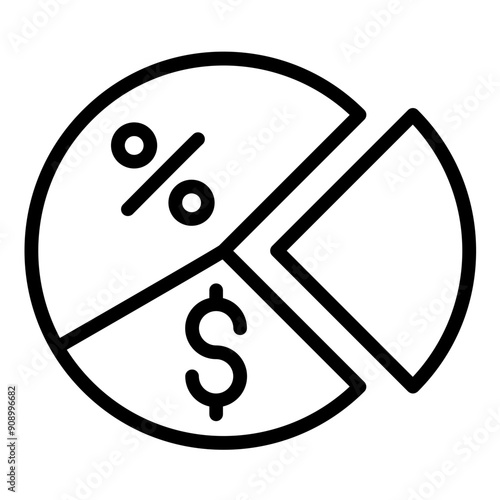 Vector Design Dividends Icon Style