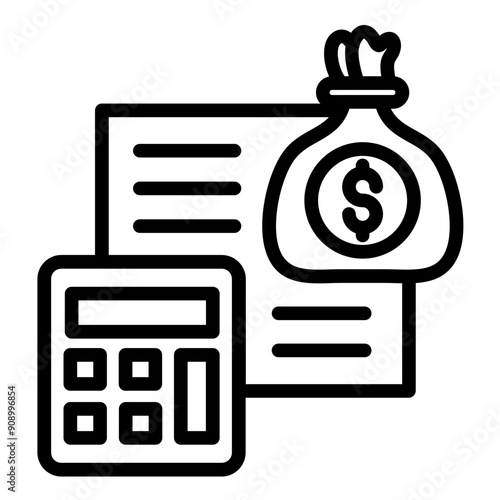 Vector Design Expense Icon Style