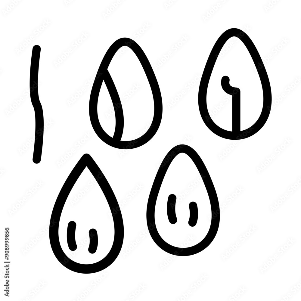 Vector Design Chia Seeds Icon Style Vector Design Chia Seeds Icon Style