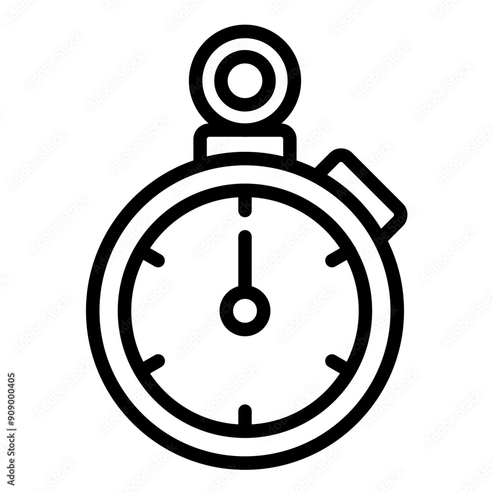 Vector Design Stopwatch Icon Style Vector Design Stopwatch Icon Style