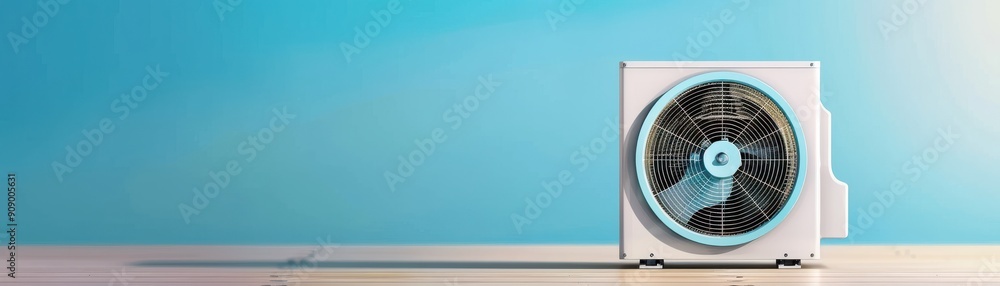 A modern air conditioning unit with a sleek design, perfect for home or office use, enhancing comfort and cooling efficiency. A modern air conditioning unit with a sleek design, perfect for home or office use, enhancing comfort and cooling efficiency.