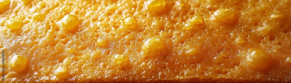 Golden Honeycomb Texture with Droplets Golden Honeycomb Texture with Droplets