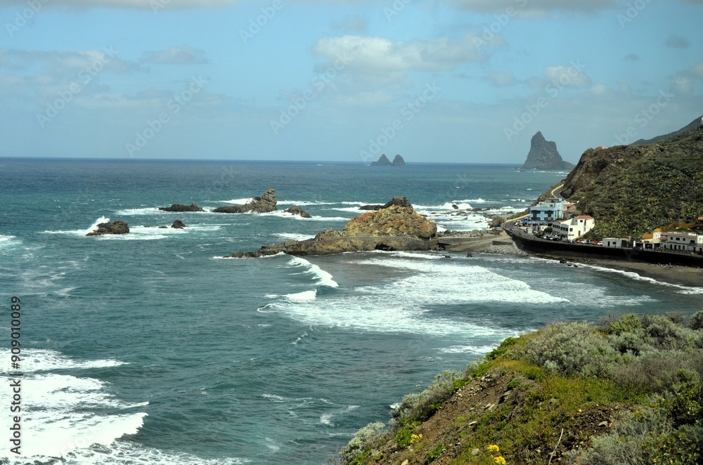 Playa de Benijo (Benijo beach), Atlantic Ocean. North Tenerife. Canary Islands. Spain Playa de Benijo (Benijo beach), Atlantic Ocean. North Tenerife. Canary Islands. Spain