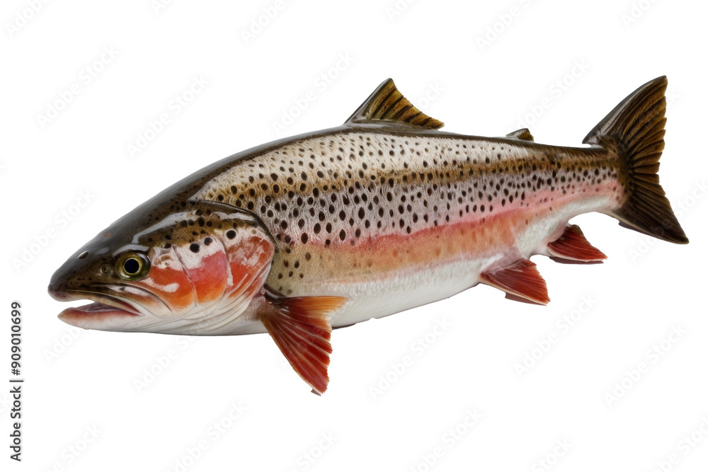Trout fish on transparent background, clipart set. Trout fish on transparent background, clipart set.