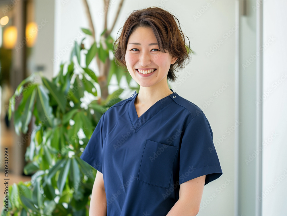 スクラブを着た看護師 スクラブを着た看護師