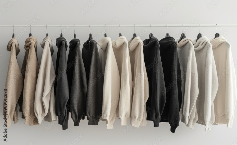 Minimalist Wardrobe of Neutral and Black Sweaters Minimalist Wardrobe of Neutral and Black Sweaters