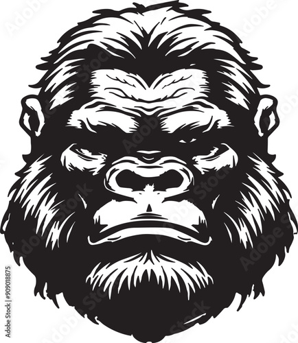 bigfoot  face vector,generative ai