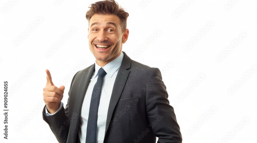 Happy person in professional attire points to an empty seat next to them in the office, smiling broadly on a plain white background.
Happy person in professional attire points to an empty seat next to them in the office, smiling broadly on a plain white background.