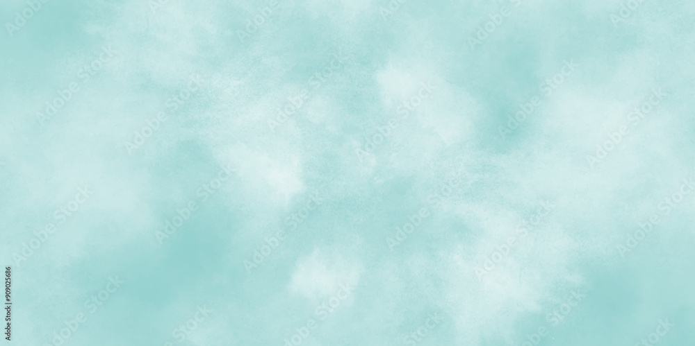 Abstract blue color clouds background, Vibrant clear blue sky with puffy and blurry natural clear clouds, Abstract blue watercolor painted sky background by teal color blue. Abstract blue color clouds background, Vibrant clear blue sky with puffy and blurry natural clear clouds, Abstract blue watercolor painted sky background by teal color blue.