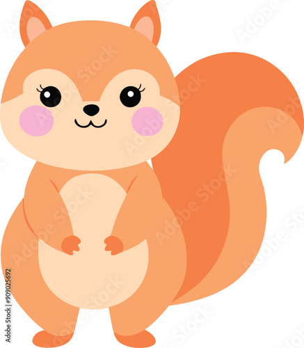 Cute Squirrel Illustration