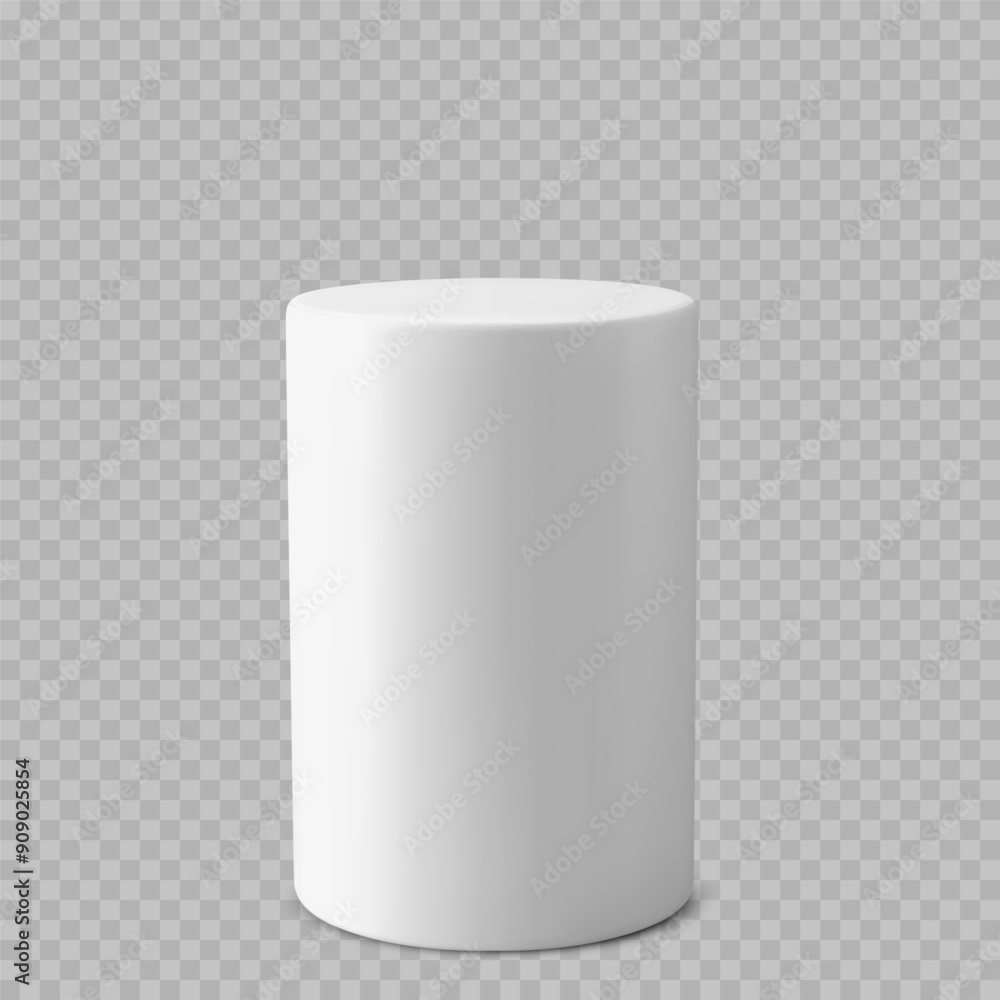 White plinth podium base platform. 3d round blank stand pedestal for product presentation. White plinth podium base platform. 3d round blank stand pedestal for product presentation.