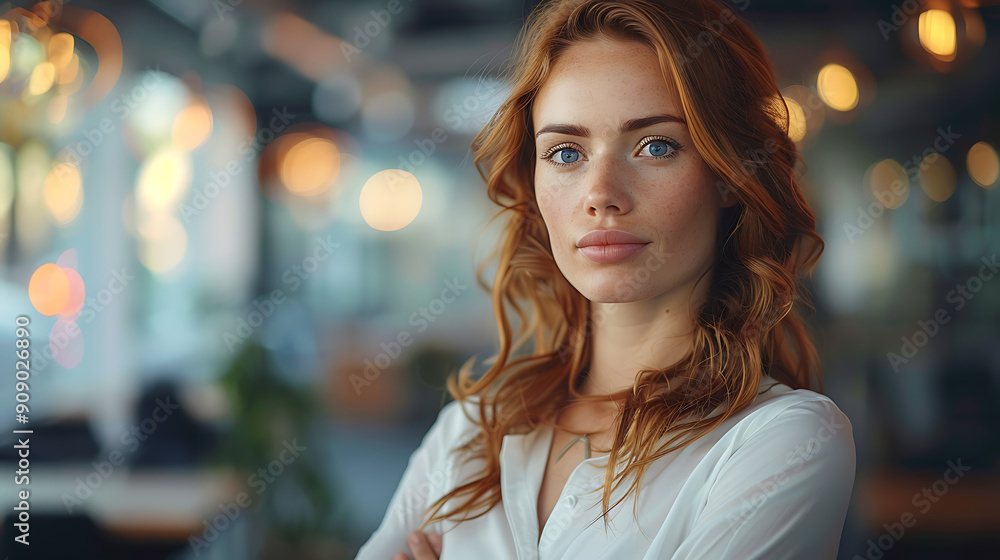 cute business professional woman portrait photo