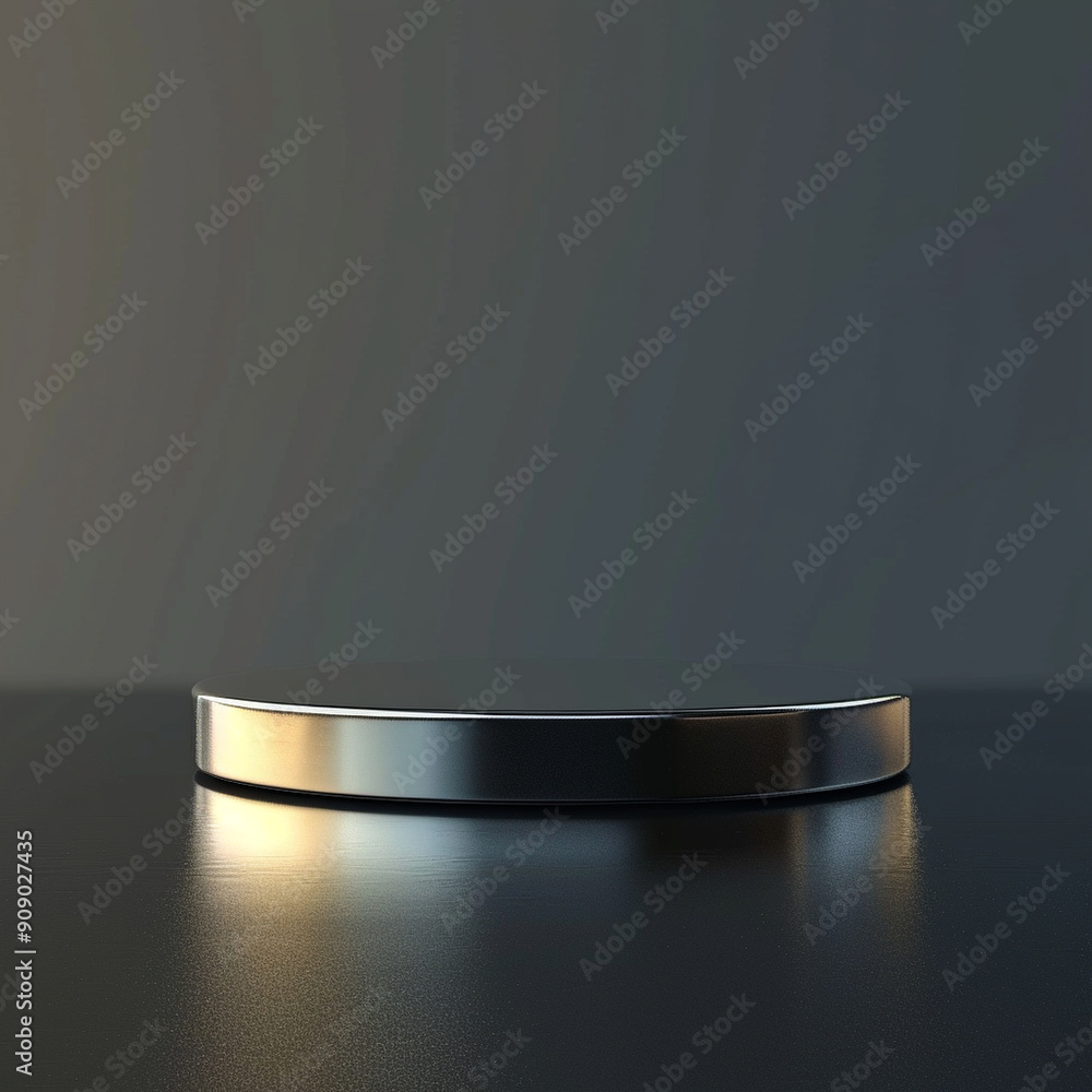 interior of a modern house with close up product display podium interior of a modern house with close up product display podium