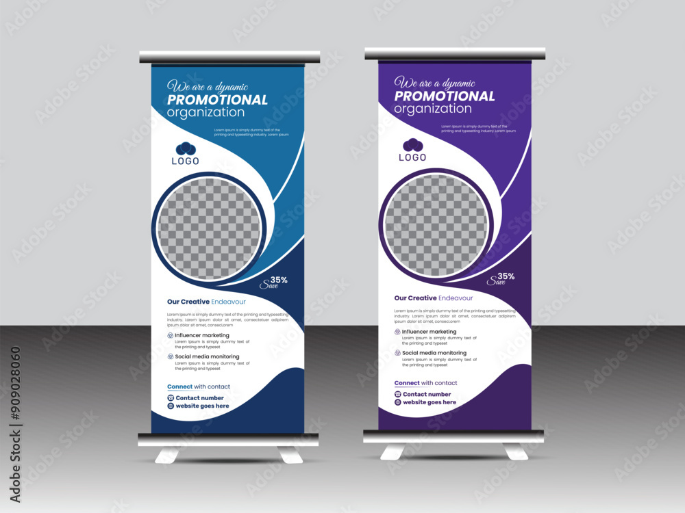 Attractive Creative Roll Up Banner or Road Side Banner Design for Corporate Business Attractive Creative Roll Up Banner or Road Side Banner Design for Corporate Business