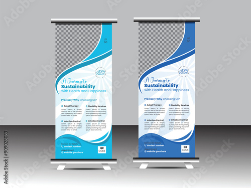 Medical Roll Up or Road Side Banner Design.