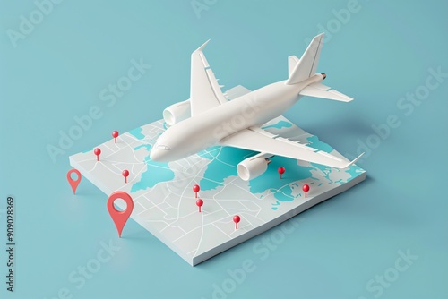 travel concept with airplane