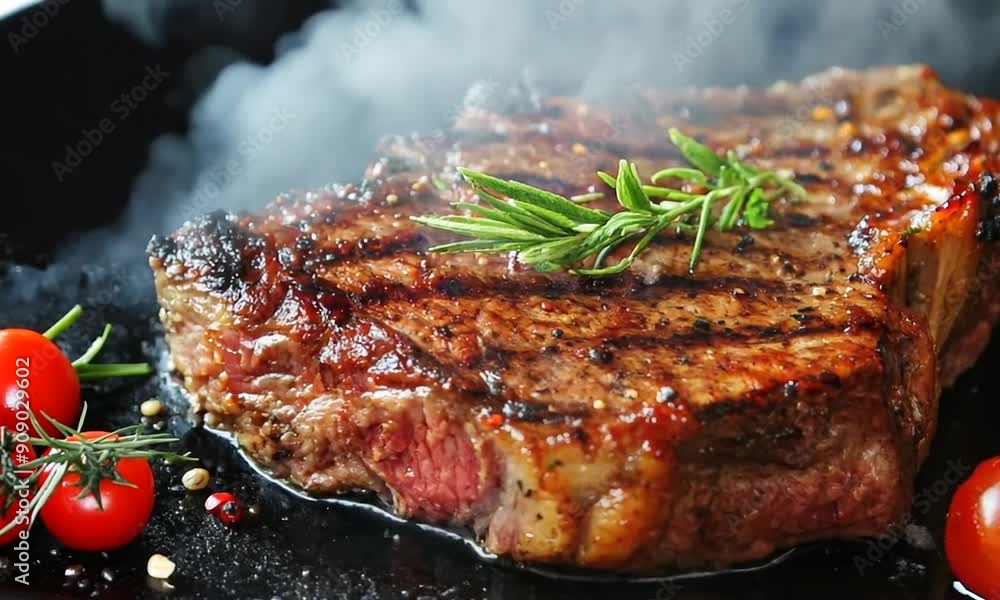 grilled beef steak on background
grilled beef steak on background