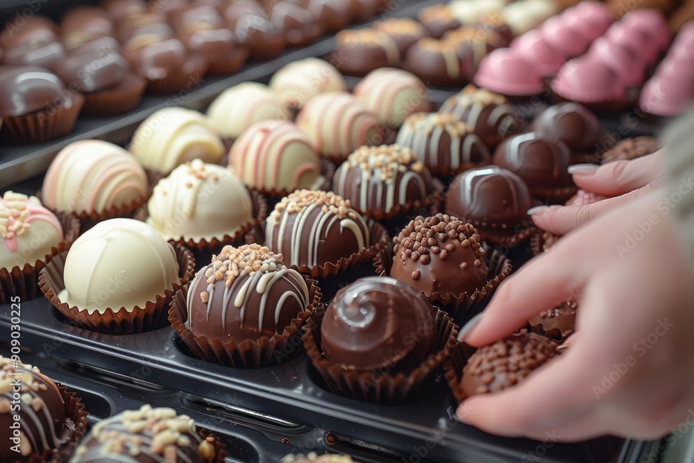 Assorted Chocolate Truffles in a Box Assorted Chocolate Truffles in a Box