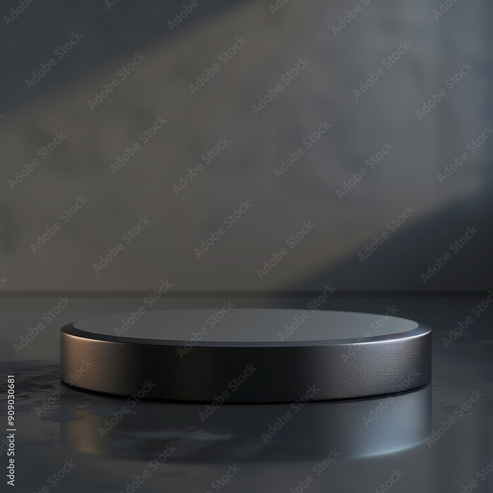 interior of a modern house with close up product display podium interior of a modern house with close up product display podium