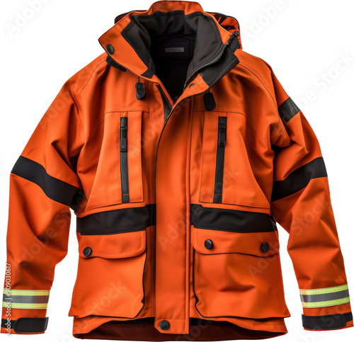 Orange safety jacket