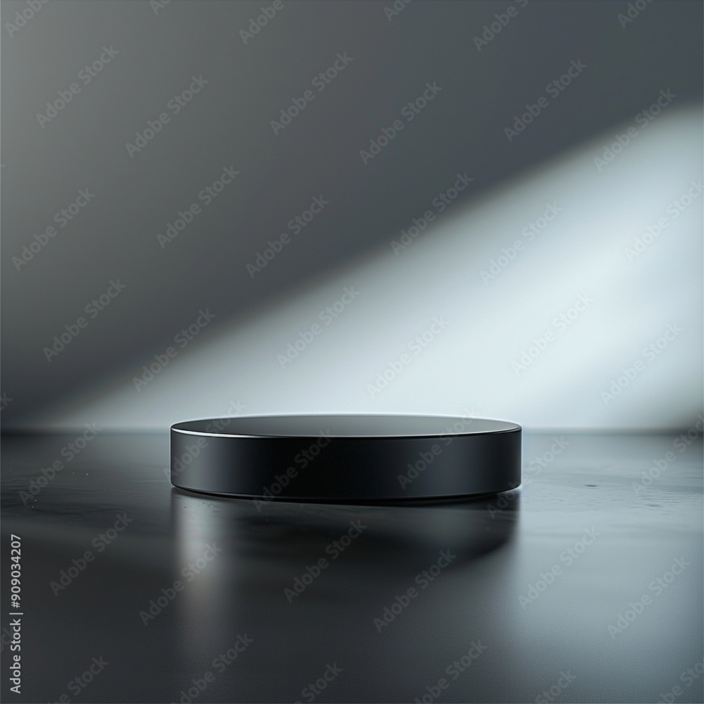 interior of a modern house with close up product display podium interior of a modern house with close up product display podium