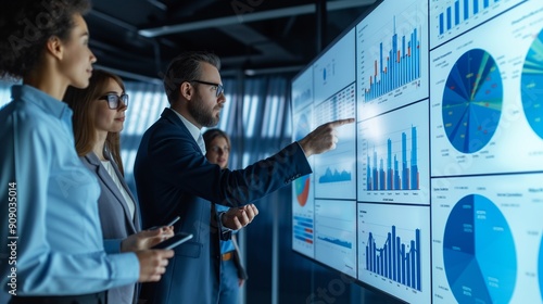 Wallpaper Mural team of analysts collecting and interpreting data to inform decision-making processes Torontodigital.ca