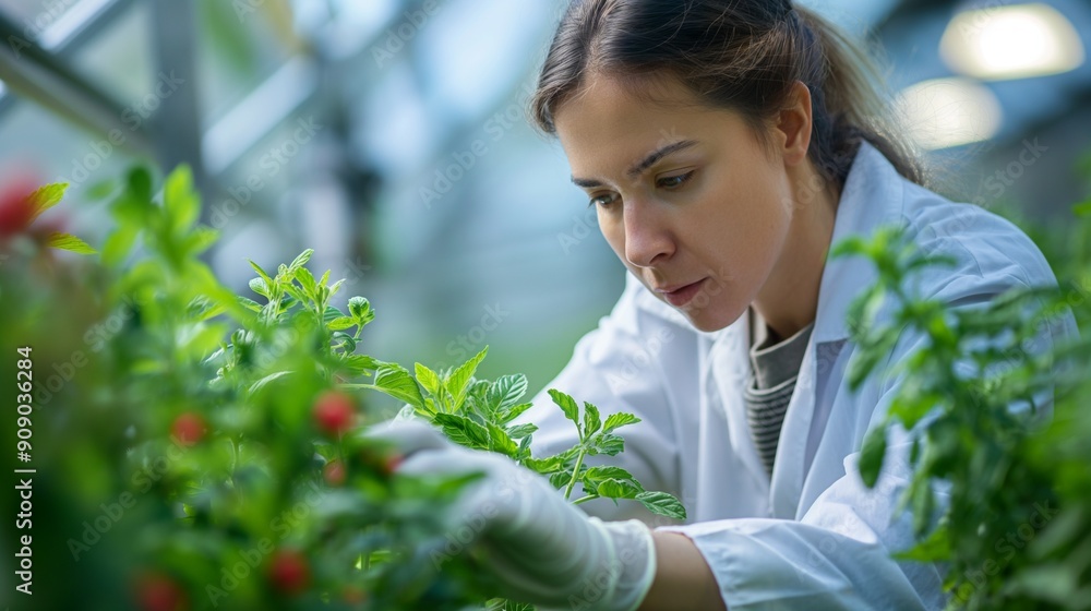A team of scientists researching innovative methods to improve agricultural practices A team of scientists researching innovative methods to improve agricultural practices